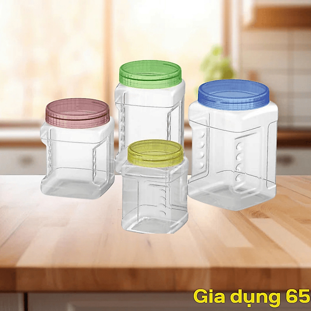 Hủ nhựa PET Duy Tân nhiều dung tích ( Từ 2kg đến 10kg)