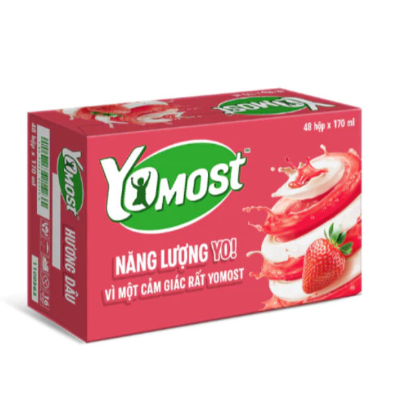 Thùng 48 Hộp Sữa Chua Lên Men Tự Nhiên Yomost 170ml/Hộp...bachhoathanhtra1