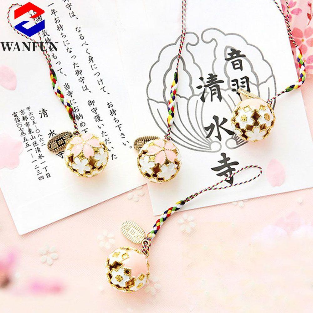 Phụ kiện RADIANTEDGE Thời trang Hoa anh đào Sakura Bell Guardian Quà tặng Vòng chìa khóa