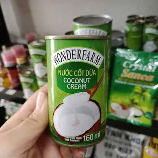 Nước Cốt Dừa Wonderfarm Lon 160ml