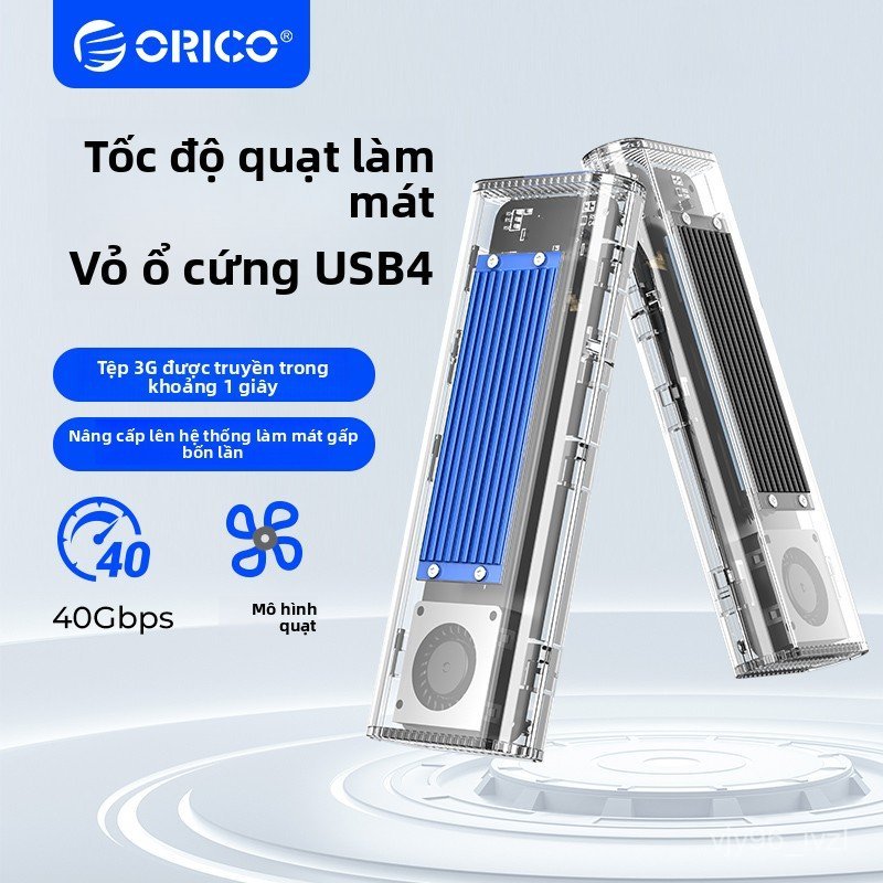Box ổ cứng M.2 NVMe Orico USB4 40Gbps siêu tốc cho SSD máy tính thiết kế nhôm tản nhiệt tốt