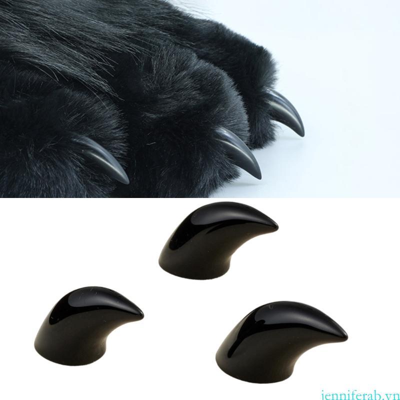 Jenniferab Fursuit Paws Móng Tay Động Vật Thực Tế Móng Tay Nhựa Quái Vật Móng Tay Mèo Paws Găng Stuf