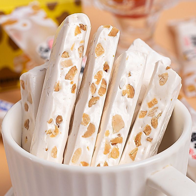 Kẹo nougat kiểu Đài Loan, sữa chua mặn, nougat đậu phộng, hộp quà ăn vặt, kẹo cưới.