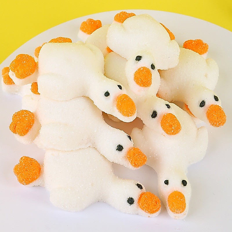 [Siêu xinh] Combo 1000g Kẹo deo trang trí bánh kem hình vịt nằm-gấu trúc-thỏ nhảy/kẹo dẻo 3D hoạt hì