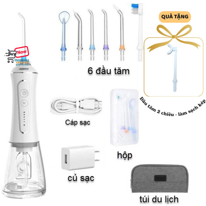 Tăm nước h2ofloss HF-P11, phiên bản mới 2026 - Bảo hành 12 tháng