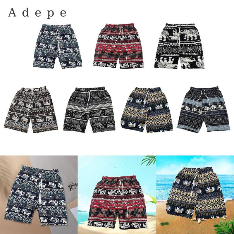 Quần Short Nam Nữ Quần Áo Boho Thái Lan Voi Quần Ngắn