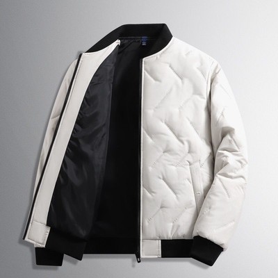 Áo khoác Cotton nam phong cách Hàn Quốc, cổ bóng chày, ấm áp và bền màu - WL102