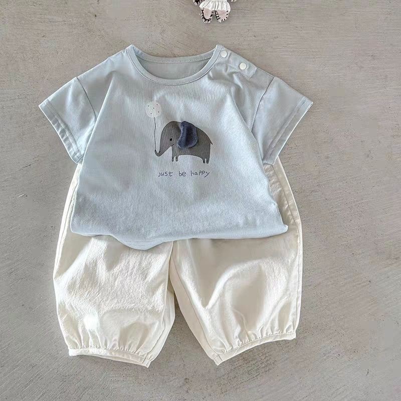 Bộ Quần Áo Thun Bé A-Class Mùa Hè Mới ️ | Bộ Đồ Cotton Hoạt Hình  | Bộ Hai Mảnh Mỏng Đa Năng  | Thoá