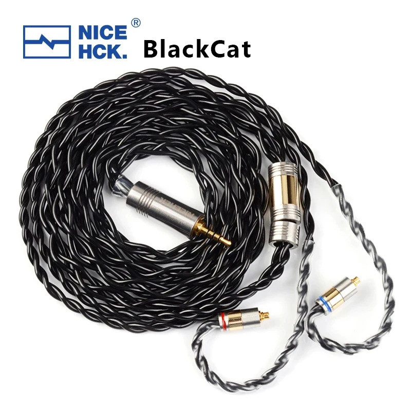 Cáp tai nghe HIFI ngâm dầu hợp kim đồng kẽm BlackCat 3,5 / 2,5 / 4,4mm MMCX / 0,78mm / QDC / N5005 2