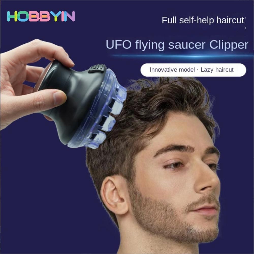 HOBBYIN Đĩa bay Tông đơ cắt tóc điện, Tông đơ cắt tóc đa năng Magic Hair Salon Tông đơ cắt tóc đặc biệt, Dễ sử dụng Hoàn toàn tự động USB Home Electric Hair Clippers Nam