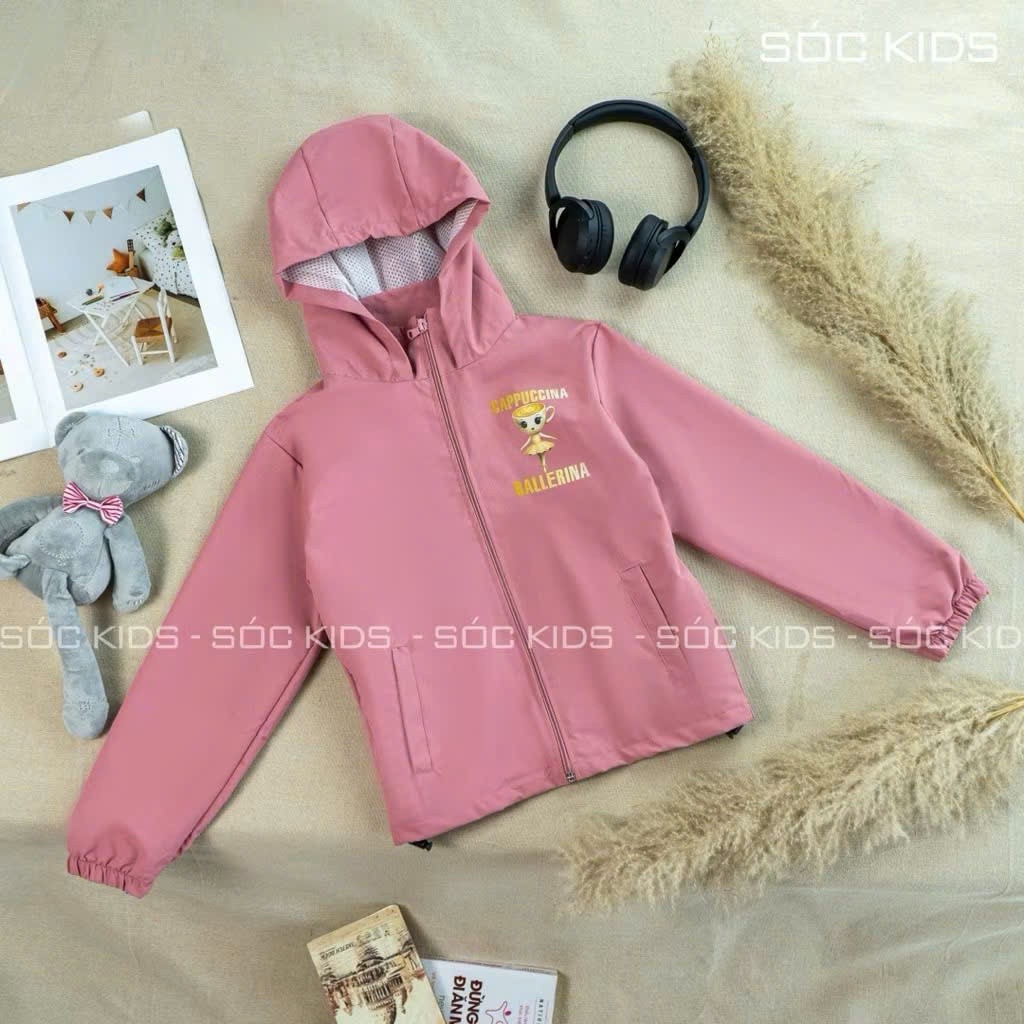 Áo khoác gió trẻ em Italia brainrot, áo gió tralalero tralala, áo tung tung sahur trẻ em 2 lớp lót l