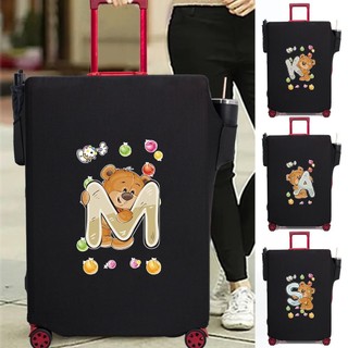 Vỏ hành lý dày Vỏ bảo vệ du lịch Chất liệu bền bỉ Mẫu gấu đẹp Bộ bảo vệ vali
