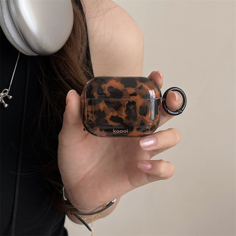 Ốp lưng màu nâu không dây mới 2025 cho Apple AirPods 3 và Pro 2