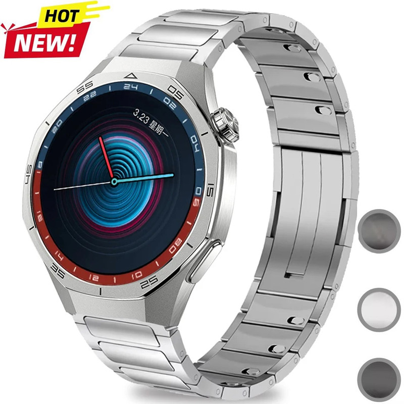 22mm Quick Fit Dây đeo thép không gỉ cho Huawei GT 6 46mm GT 6 Pro 46mm Titan Business metal Side Dâ