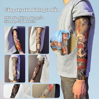  Găng Tay Hình Xăm Giả Tattoo Nhật Cổ  Co Giãn Mặc Như Thật Unisex 