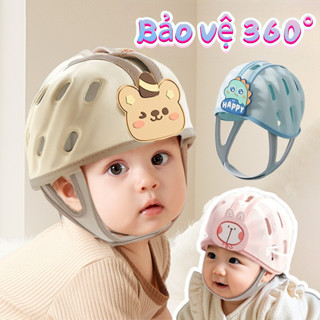  Mũ bảo vệ đầu cho bé 6-36 tháng - Siêu nhẹ & Thoáng khí - Bảo vệ 360° - Hỗ trợ tập bò tập đi 