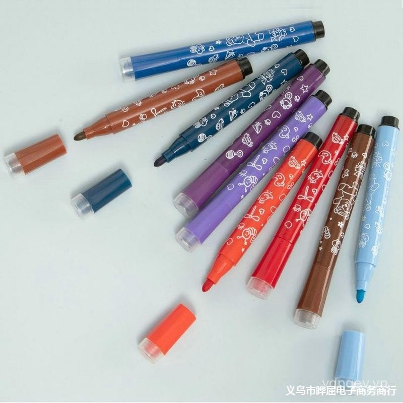 Mẫu Giáo Bút Màu Trẻ Em Tranh Màu Có Thể Giặt Được Văn Phòng Phẩm Con Dấu Graffiti Quà Tặng Meihao B