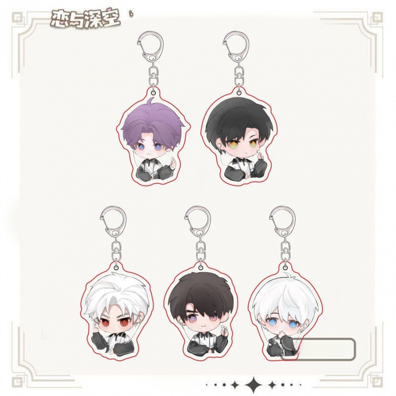 Love And Deepspace Xavier Zayne Acrylic Keychain Jewelry Game Related Products Gift Bag Charms Souve