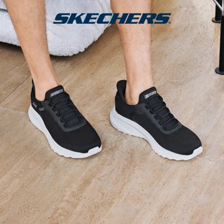 [DUY NHẤT ONLINE] Giày Thể Thao Nam Skechers Slip-ins BOBS Squad Chaos Tough Walk Thường Ngày - 118303-BLK Memory Foam