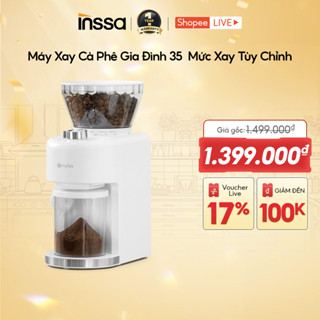 Inssa Máy Xay Cà Phê Gia Đình 35 Mức Xay Tùy Chỉnh MDJH004 - Bảo Hành 1 Năm