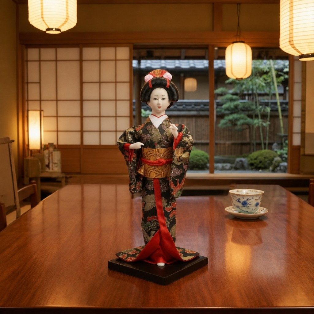 Nhật Bản Geisha Hình Trang Trí Tóc Để Bàn Búp Bê Geisha Trang Trí Nhà Sưu Tập