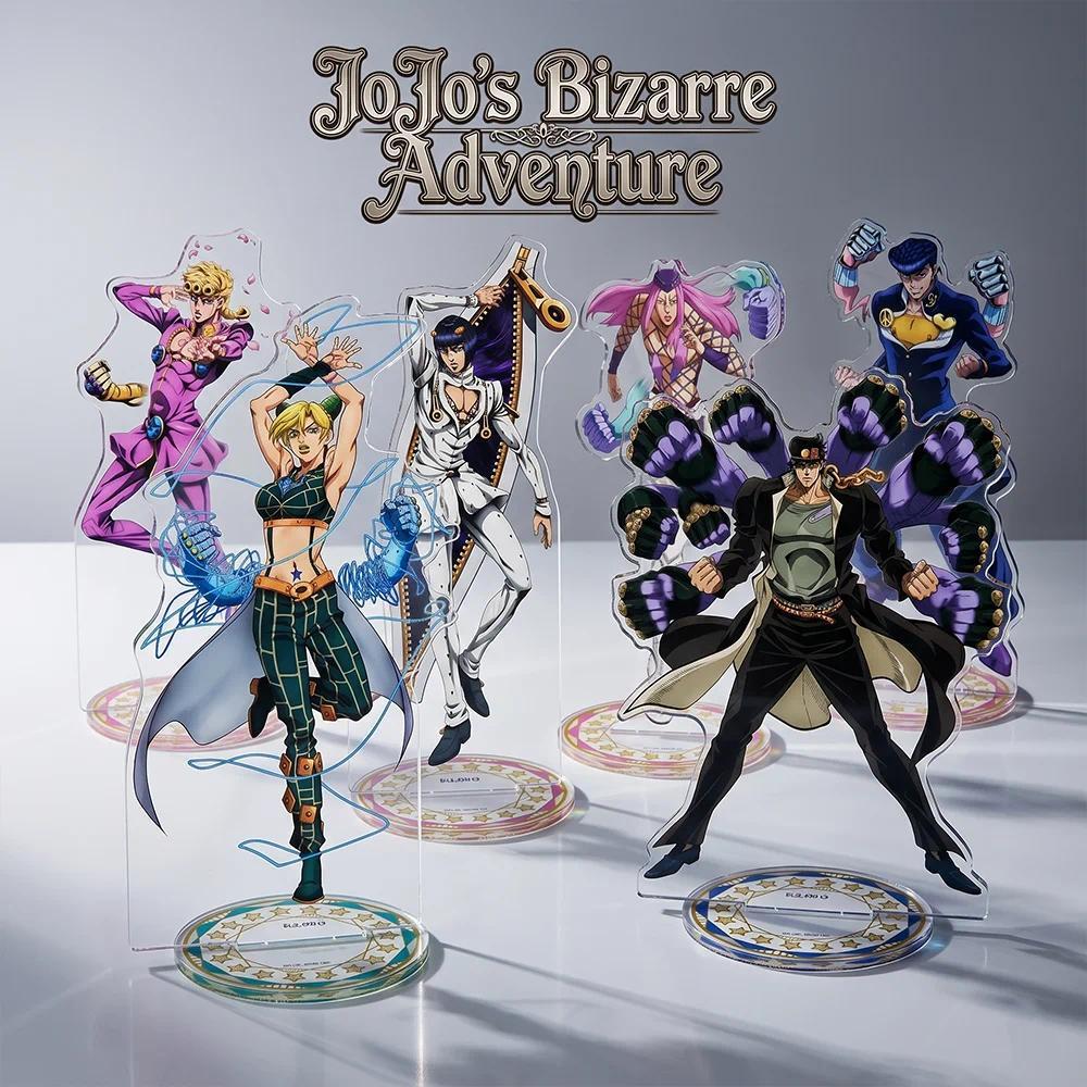 Anime JoJo's Bizarre Adventure Jotaro Kujo Bruno Bucciarati  Mica Giá đỡ keychain Mô hình Display Co