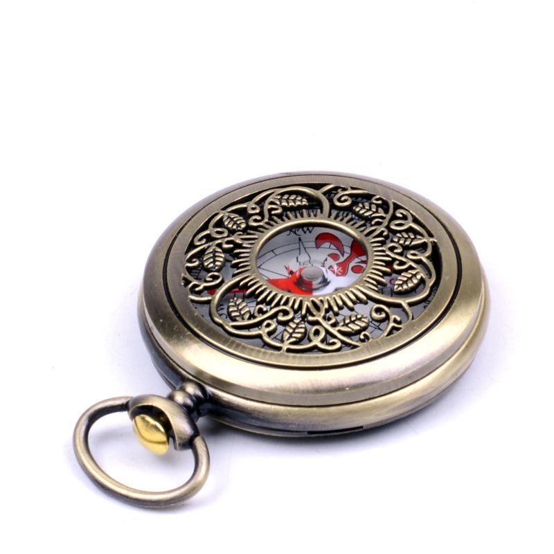 Pocket watch with compass in antique bronze color8cc Survival Compass - Portable, Luminous, Waterpro