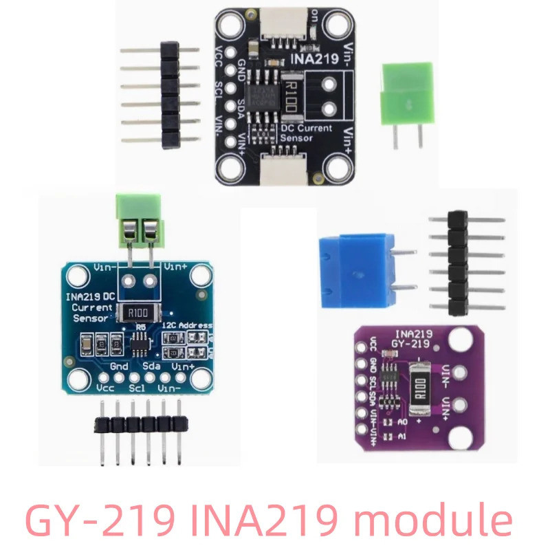 Mô-đun cảm biến MCU-219 GY-219 INA219 I2C màu tím / đen / xanh có hàng H