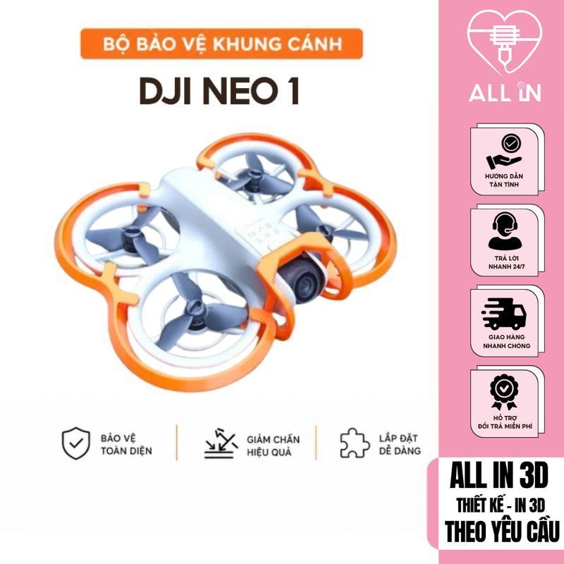 Dành Cho Neo 1 - Bộ Bảo Vệ Khung Cánh Và Camera Cho Flycam DJI Neo Drone - Phụ Kiện Flycam [Mê 3D]