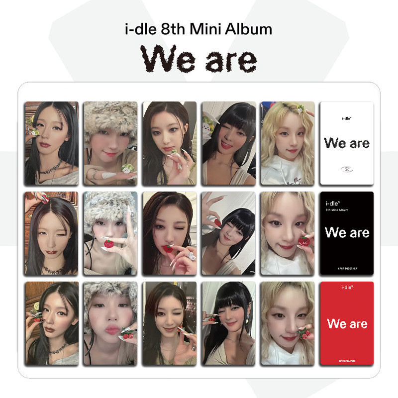 I-DLE < We Are > Bubble Mochi Card Bưu thiếp Thẻ thưởng GIDLE Girl Baby Song Yuqi Hàng hóa#6. 16ALF