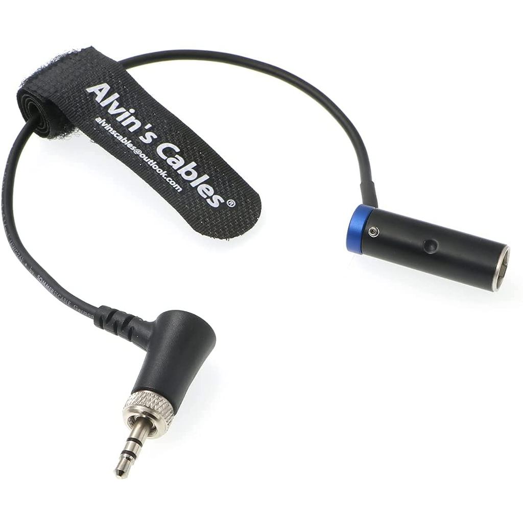 Cáp Alvin 's Low-Profile TA3M Mini-XLR 3-Pin Nam đến 3,5mm-TRS-Cáp âm thanh khóa cho Canon-EOS-C70 t