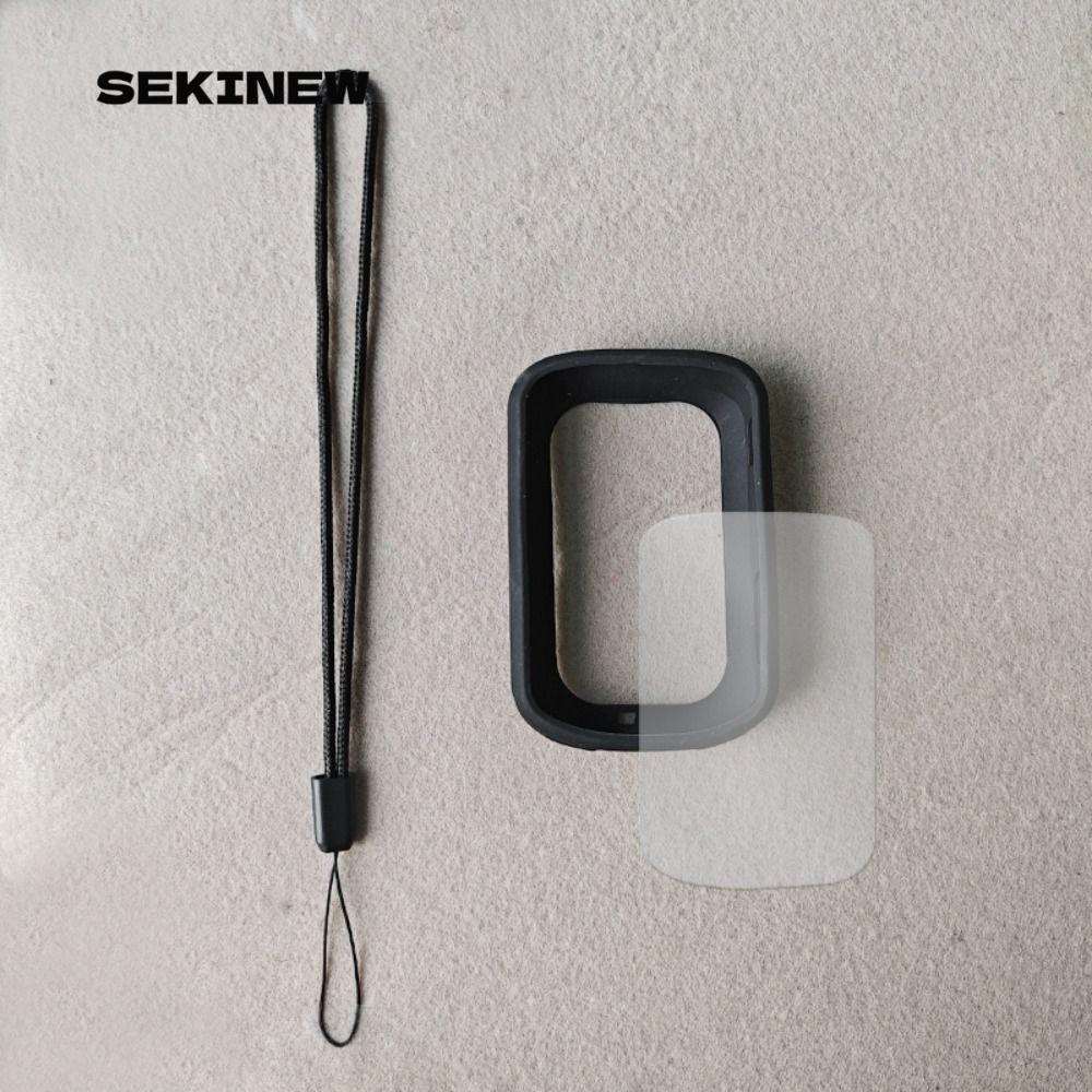 Máy tính GPS xe đạp SEKINEW, Vỏ bảo vệ chống trầy xước chống rơi, Phim màn hình chống bụi chống sốc 