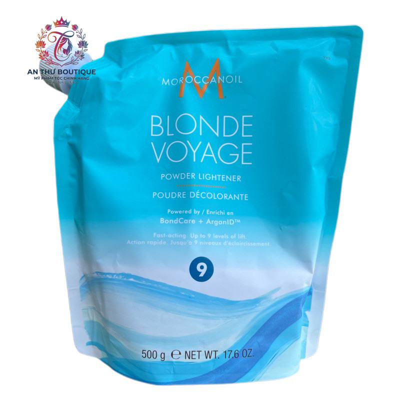 Bột tẩy tóc nâng sáng Moroccanoil Blonde Voyage Powder Lightener 500gr .AT