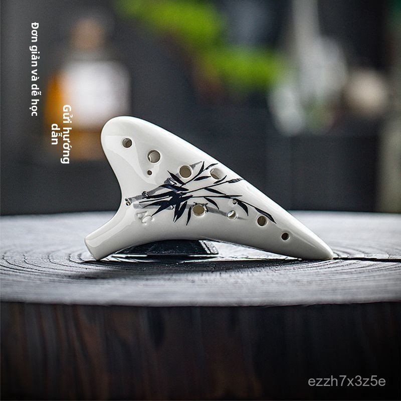 Kèn Ocarina 12 lỗ tone AC Zelda mô phỏng gốm sứ độc đáo nhạc cụ thổi hơi biểu diễn cho học sinh sinh