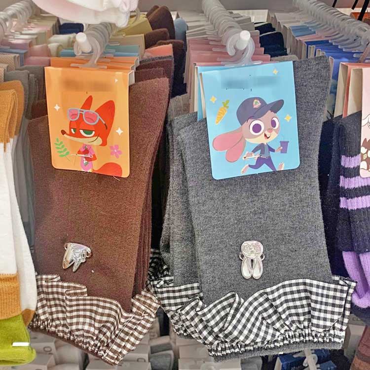 MINISO MINISO Sản phẩm cao cấp Crazy Animal City Series Vớ ren Judy Nick Thu Đông Tất ấm áp phù hợp