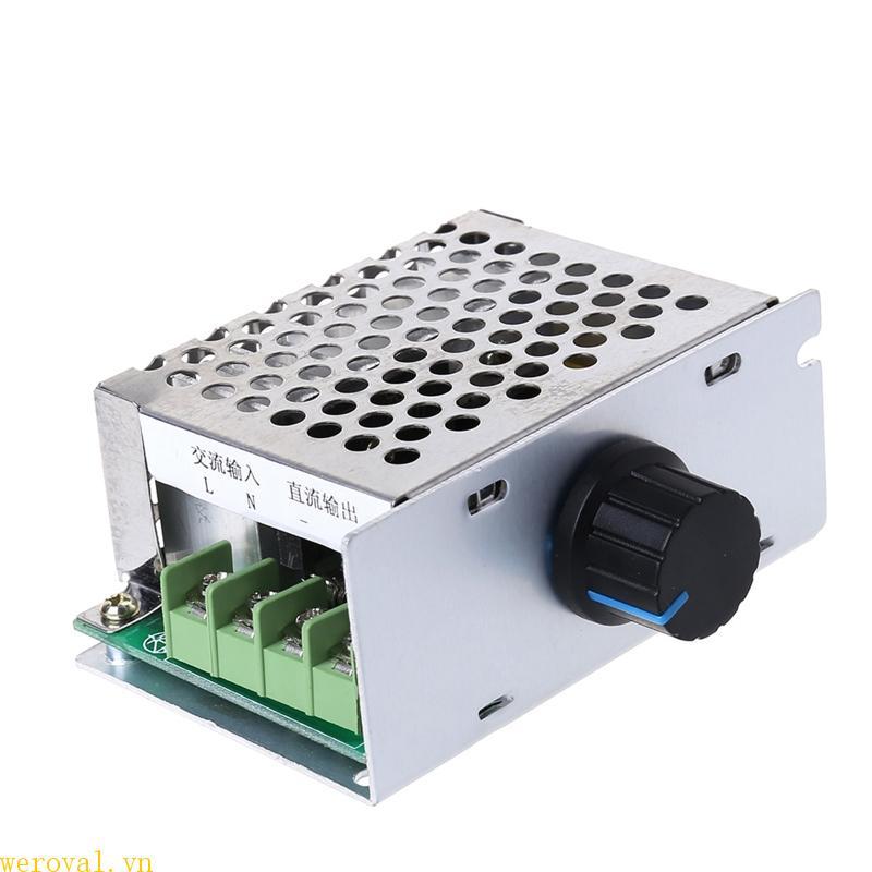 WER AC Đầu vào 220V cho đầu ra DC 10-210V PWM 220V cho bộ điều khiển tốc độ động cơ bàn chải DC