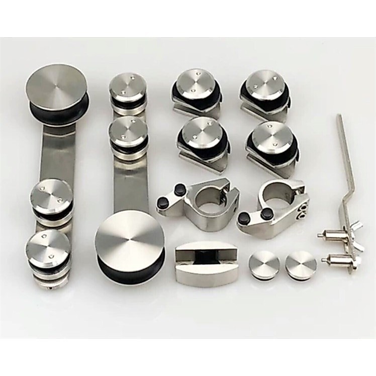 Bộ Bánh xe cửa lùa kính VVP phi 25 - inox 304
