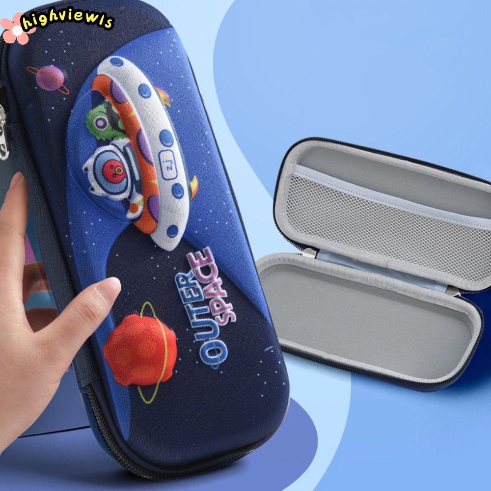 Bút không gian HIGHVIEWLS, Bút chì dễ thương Kawaii, Hộp bút chì hoạt hình dung lượng cao