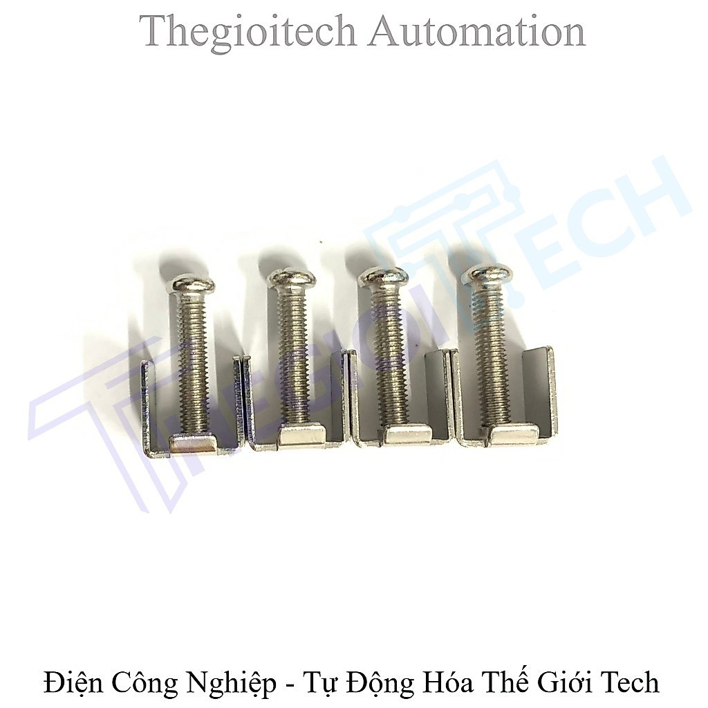 Bộ gá màn hình HMI Delta và Kinco, Bộ gắn Cố định lắp đặt HMI tủ điện (Bộ gồm 4 cái)