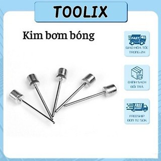 (5 bộ)Kim bơm bóng đa năng inox không gỉ, chống gỉ, dùng cho bóng rổ, bóng đá, bóng chuyền
