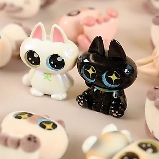 [Blindbox Mini - 1 Box= 3 nhân vật] Mô Hình Mèo Moe Azukisan - Mèo Xiêm🌼Blind Box Nhà Đông Đông🌼