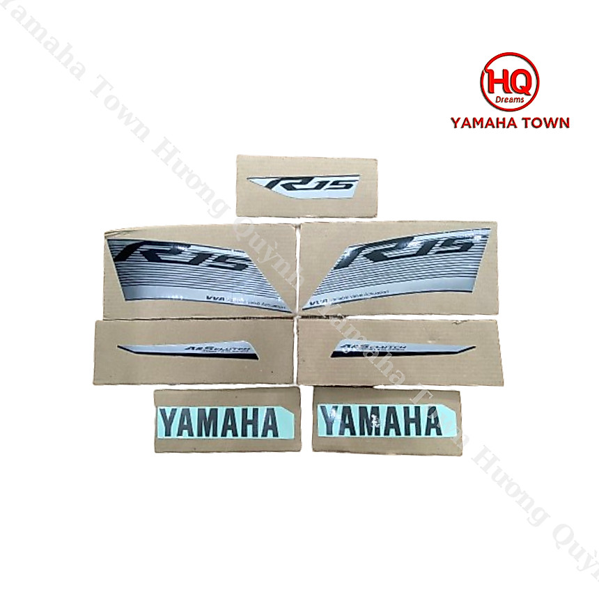 Bộ tem cho R15 V3 đen nhám (2020) - Chính hãng YAMAHA