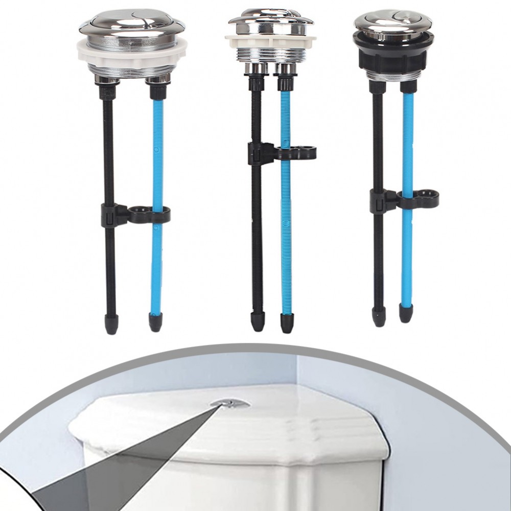 [DOLLDOLL-VN]Toilet Button Dual Push Easy Installation Multiple Sizes Toilet Tank Button