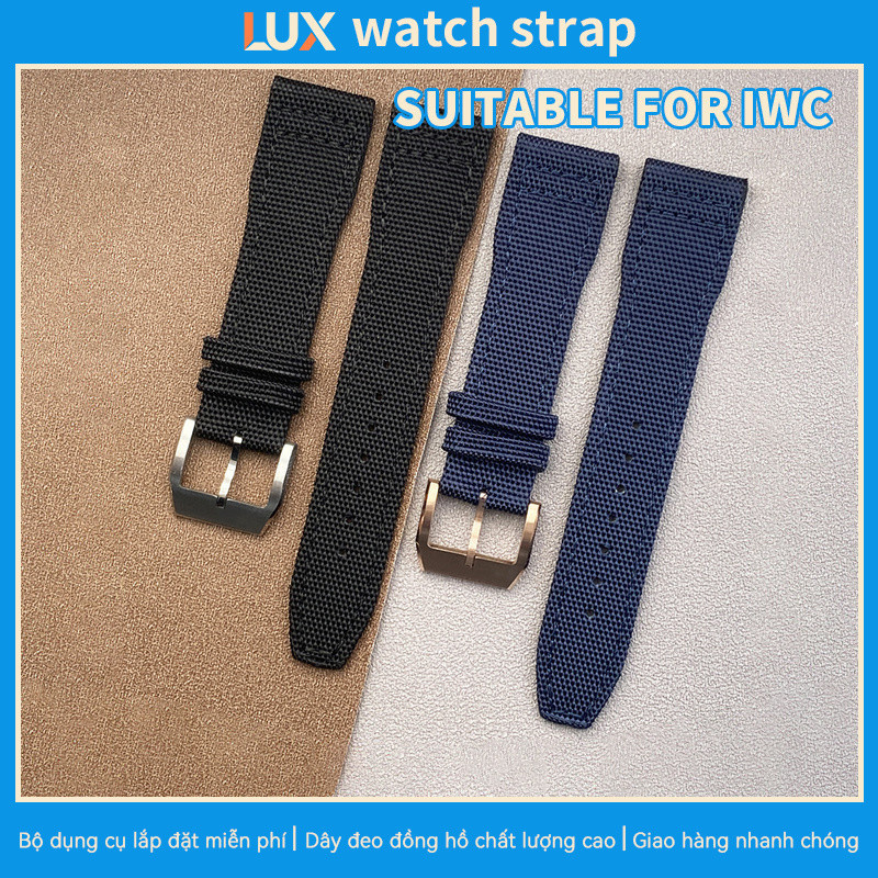 Áp dụng cho dây đeo đồng hồ Nylon vải IWC, tương thích với dòng Pilot, Portofino, Mark And Portugies