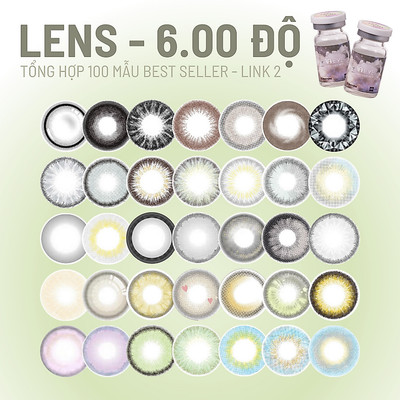 [SALE-6.00 độ] Tổng hợp lens mắt cận 6 độ bán chạy nhất, hsd 6 tháng - thương hiệu LUNA EYES