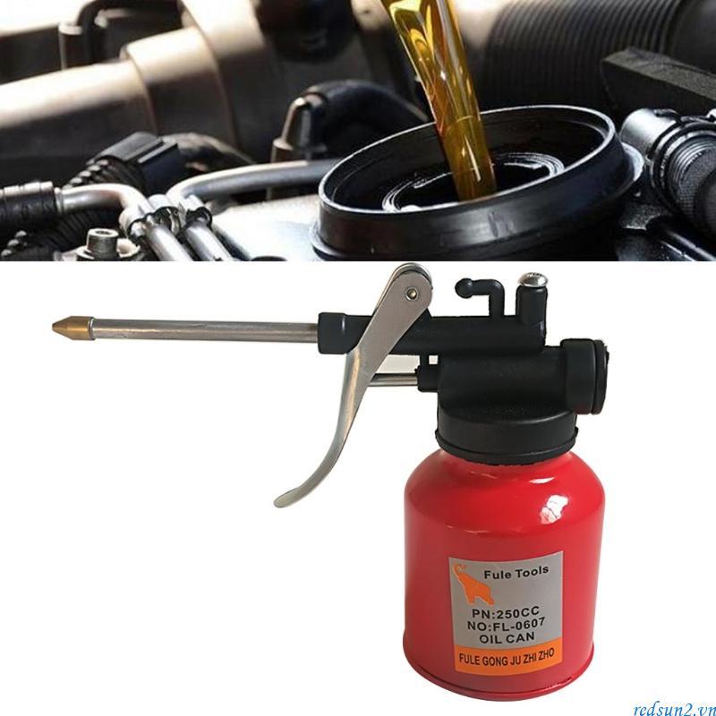Redsun2 Vòi Thumb Pump Workshop Oiler Oil Can Red Pressure Oiler Grease Pump