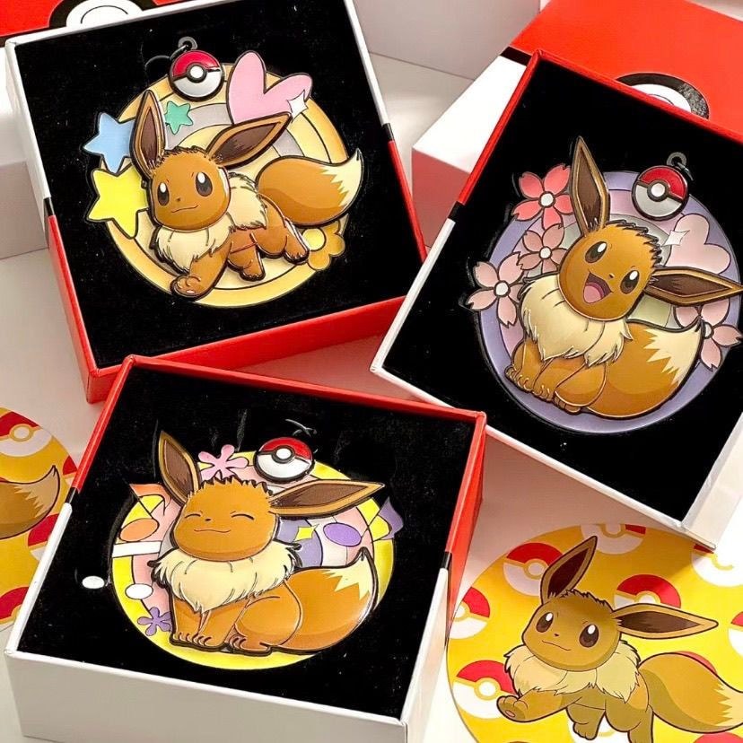 Giữ Huy Chương Pokémon Evolution Series Water Fire Eevee Fairy Sun Moon Ice Leaf Fairy Eevee #G6. 28