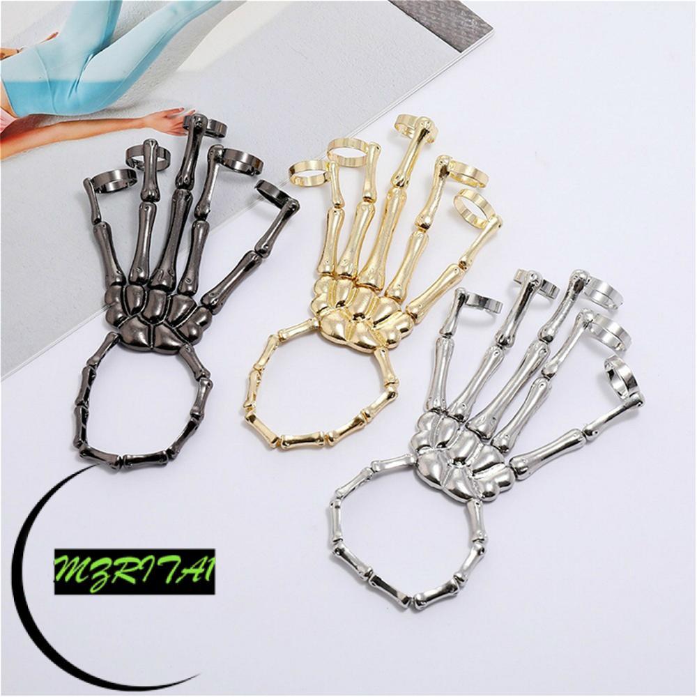 MARITA1 Lắc Tay Đảng Hơi Gothic Co Giãn Punk