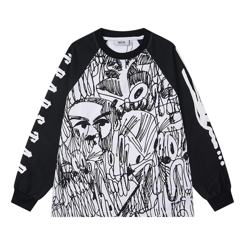 Áo thun Trapstar dài tay Chất liệu Walff Áo thun nam