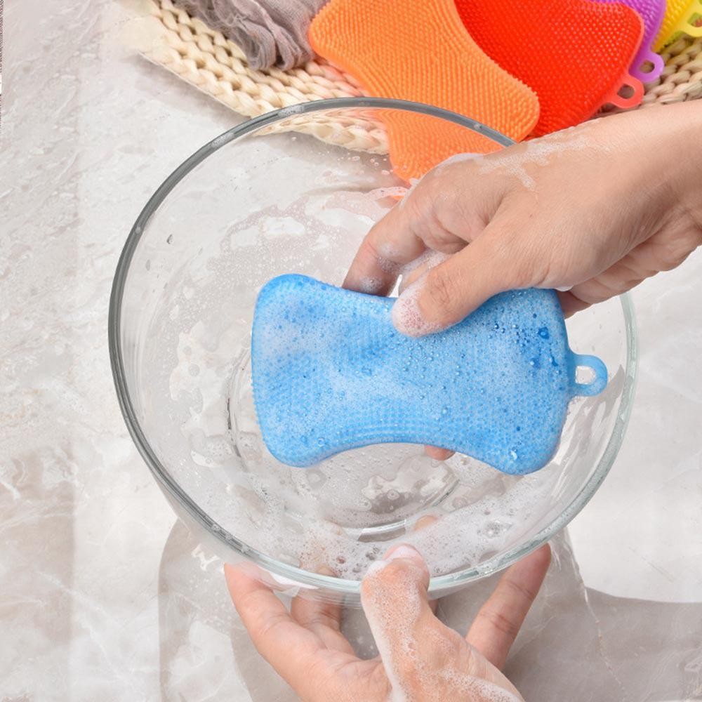 Silicone Dishwashing Brush Soap Dishwashing Brush Kitchen Cleaning Brush Household Cleaning